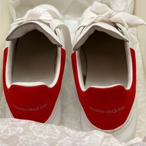 Alexander McQueen Red and White Sneakers